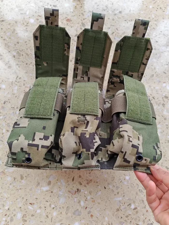 6094 Sac à magazines triple de grande capacité pour gilet