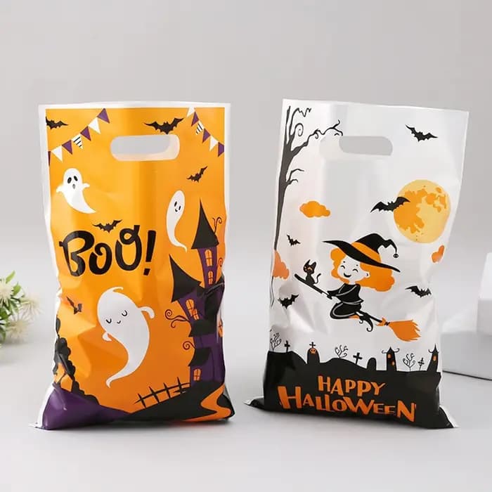 20-100 pièces sacs à bonbons mixte Halloween thème Style coloré citrouille fantôme chauve-souris