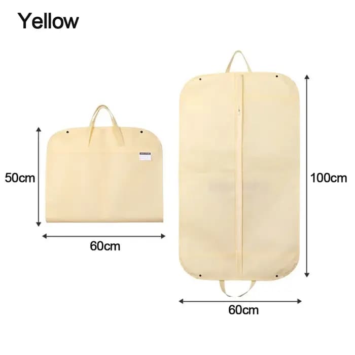 Nouvelle housse de vêtement pliable portable en non-tissé, sac de rangement pour costume, housse de