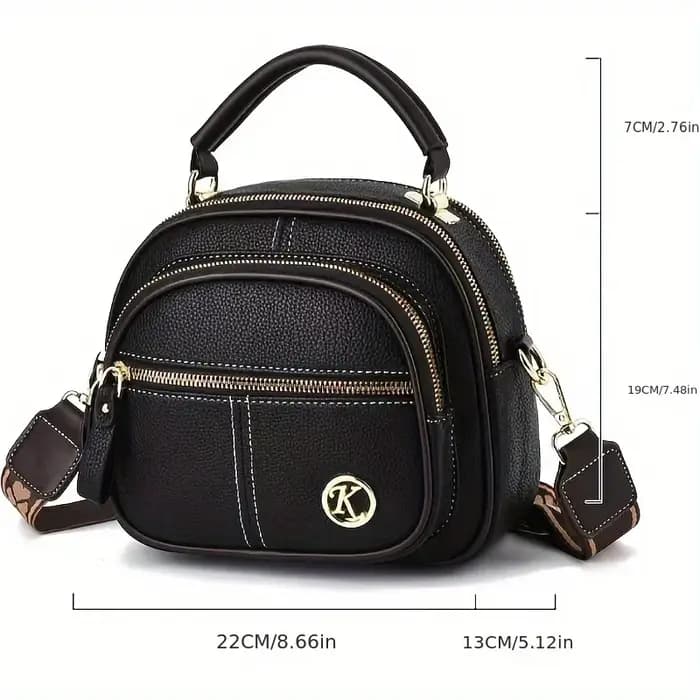 Sac à bandoulière multi-poches de luxe pour femmes