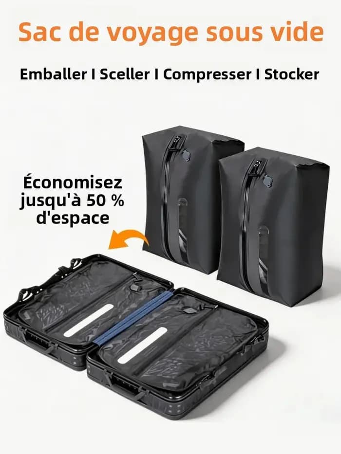 Sacs de compression sous vide épaissis pour le rangement des vêtements saisonniers
