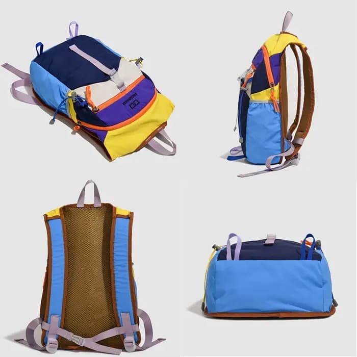 Nouveau sac à dos de voyage tendance aux couleurs contrastées