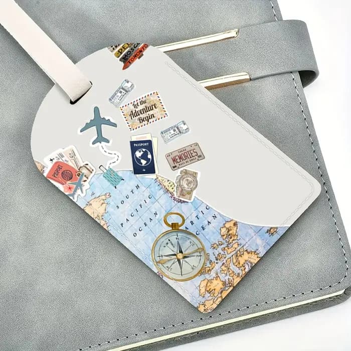 Étiquettes de bagages en PU légères pour voyages
