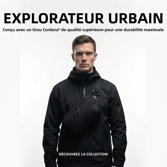 Sac de poitrine à bandoulière 3L