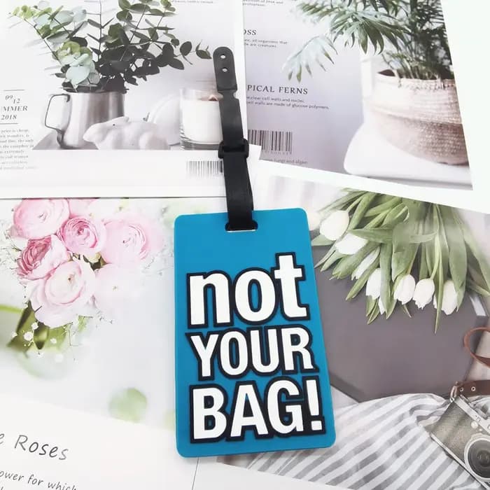 Pas votre sac lettre étiquette de bagage Gel de silice valise ID Addres support bagages embarquement étiquette Portable LT51