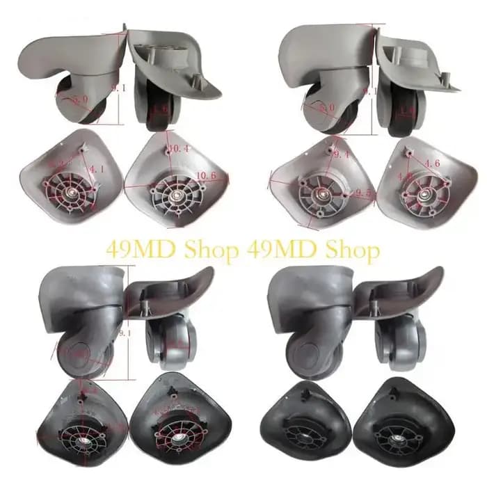 49MD 1 paire roues bagages remplacement
