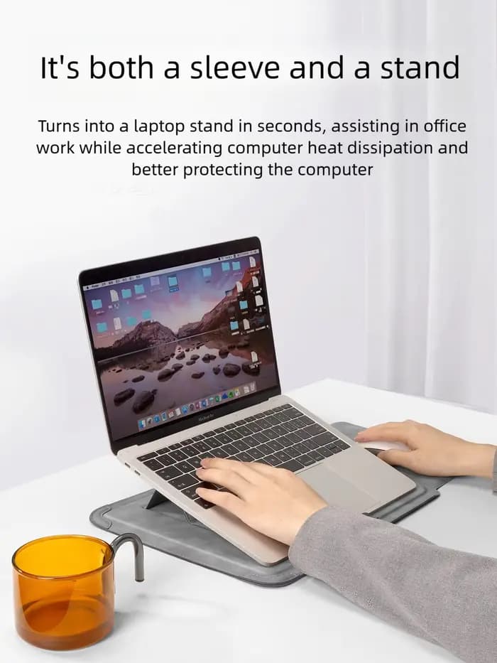 Housse pour ordinateur portable 13 14 15 15.6 16 pouces pour Huawei HP DELL, sac pour Macbook Air Pro 13 13.6 M4, étui pour ordinateur portable avec support pour hommes et femmes