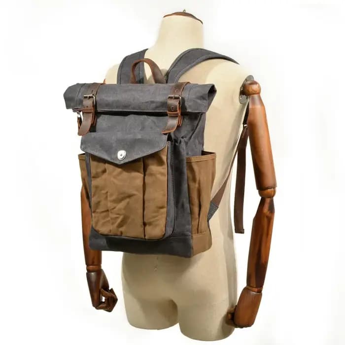 Sac à dos rétro - sac à double bandoulière pour hommes et femmes