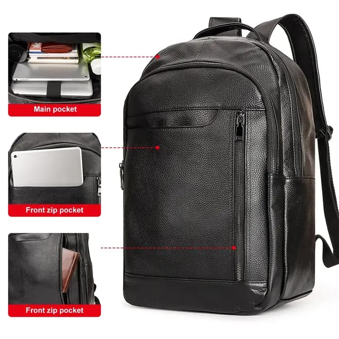 Sac à dos de voyage noir pour hommes