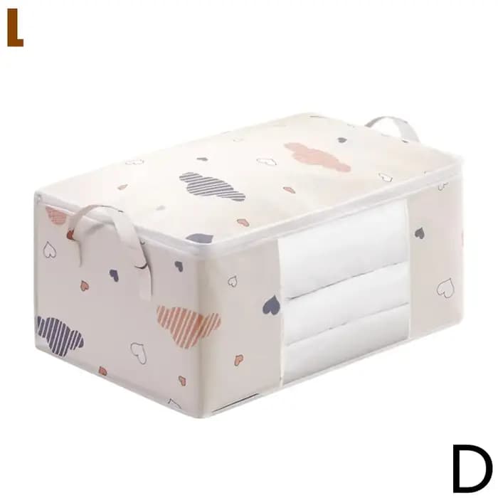 Grand sac de rangement pour vêtements et couettes avec fenêtre transparente