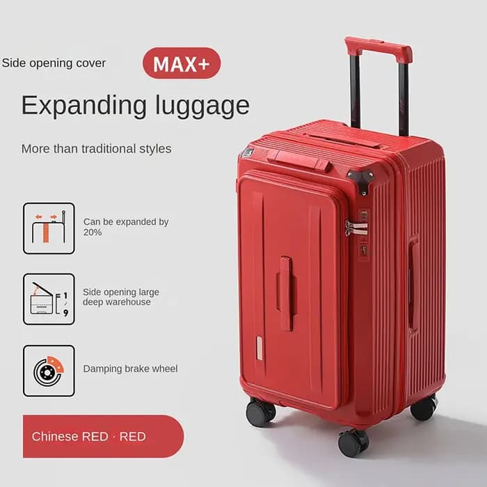 34 pouces grande capacité bagages ouverture latérale cinq roues 20