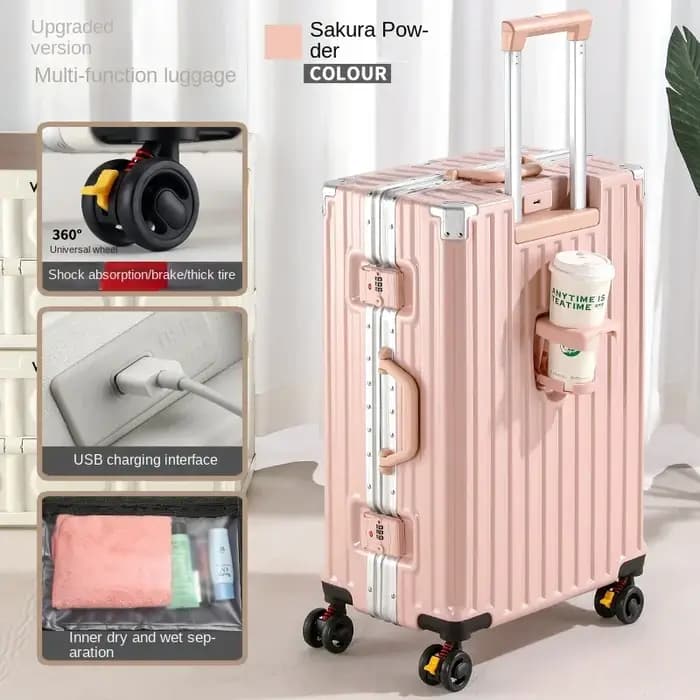 Valise multifonction avec frein sur les roues