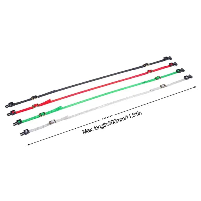 5 pièces corde à bagages porte-bagages sangles d'arrimage boucle décorer sangle pour 1/8 1/10 1/18 1/24 RC chenille SCX10 TRX4 TRX6 YK4102 RGT