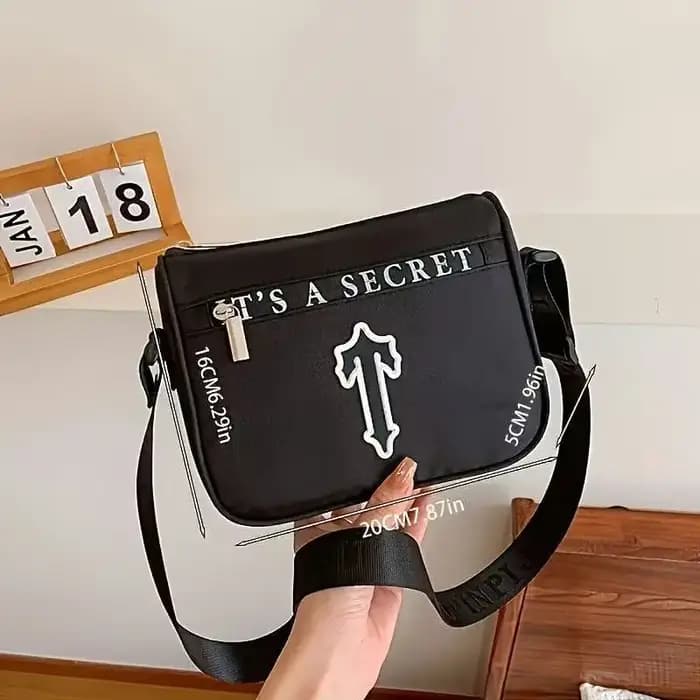 Sac bandoulière tendance européen et américain pour hommes et femmes