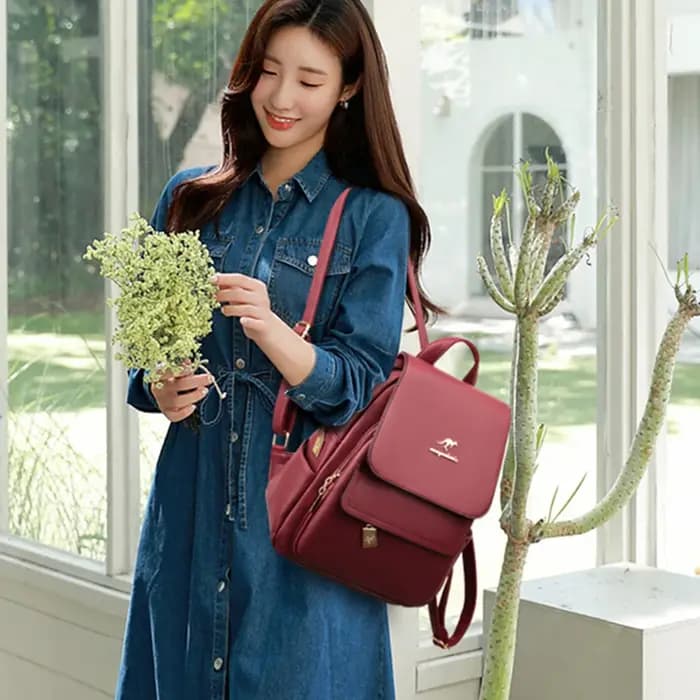Sac à dos en cuir de grande capacité pour femme, sac à dos de voyage pour adolescentes, sacs initiés à l'école, designer, haute qualité