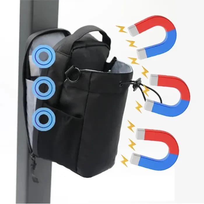 Sac de sport magnétique grande capacité avec poche pour téléphone, pochette portable pour bouteille