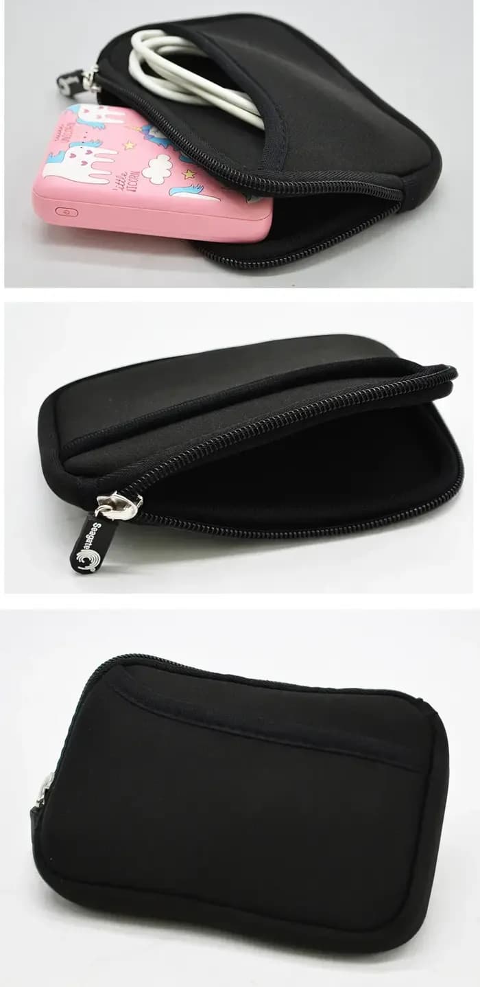 Petit sac de rangement en néoprène pour voyage, accessoires numériques, pochette pour gadgets, support pour écouteurs, sac Portable pour câble de données USB