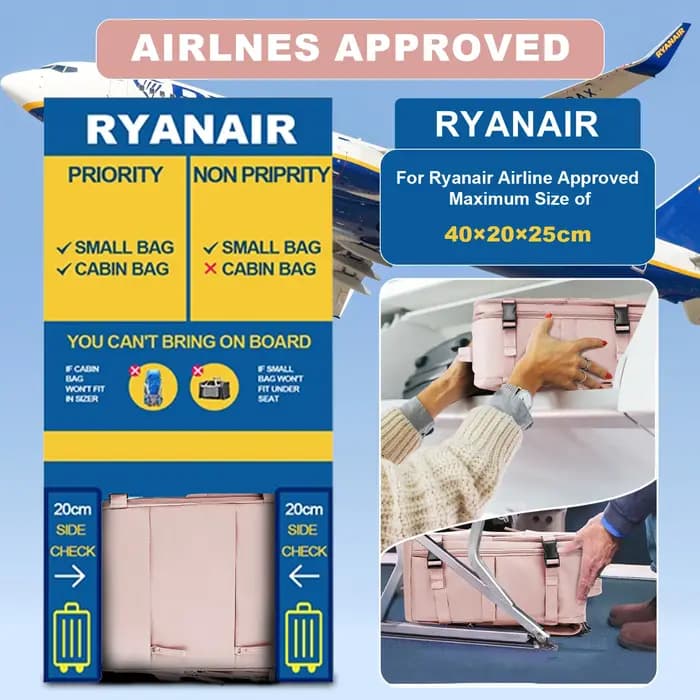 Sac à dos pour femme, sac à dos pour cabine d'avion