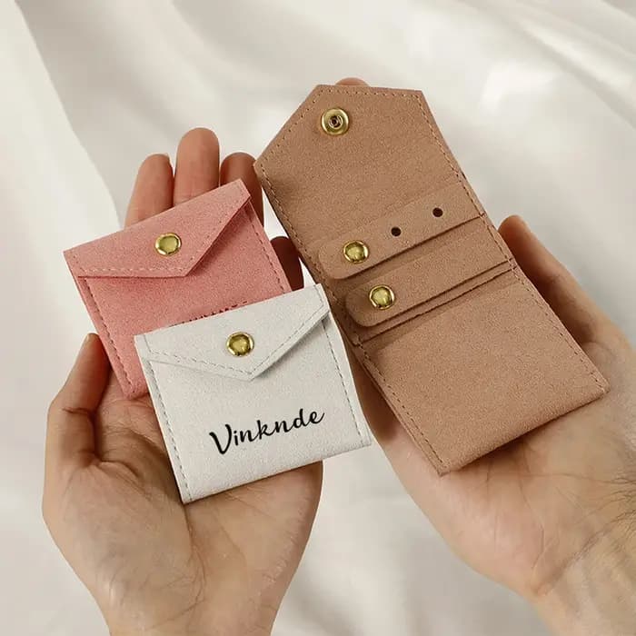 Sacs de rangement personnalisés en microfibre pour bijoux