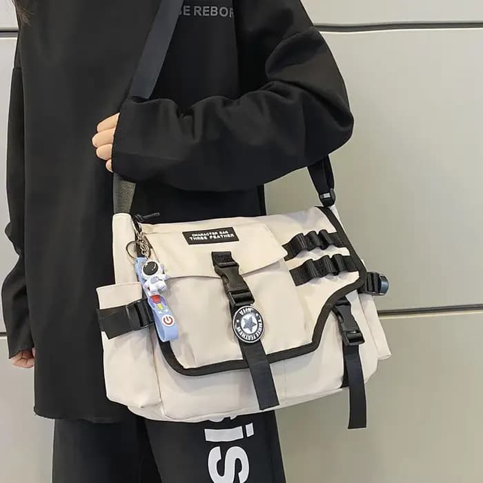 Sacs à bandoulière en toile pour femmes 2023 Nylon hommes postier étudiant sac