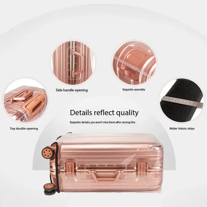 Housse de protection transparente et imperméable pour bagages