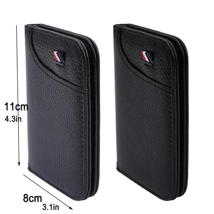 Portefeuille souple Super mince Portable en cuir PU