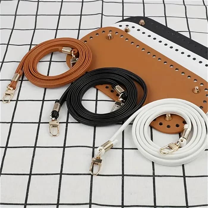 3 pièces sac tricoté sangle inférieure accessoires bricolage tissé à la main sac poignée