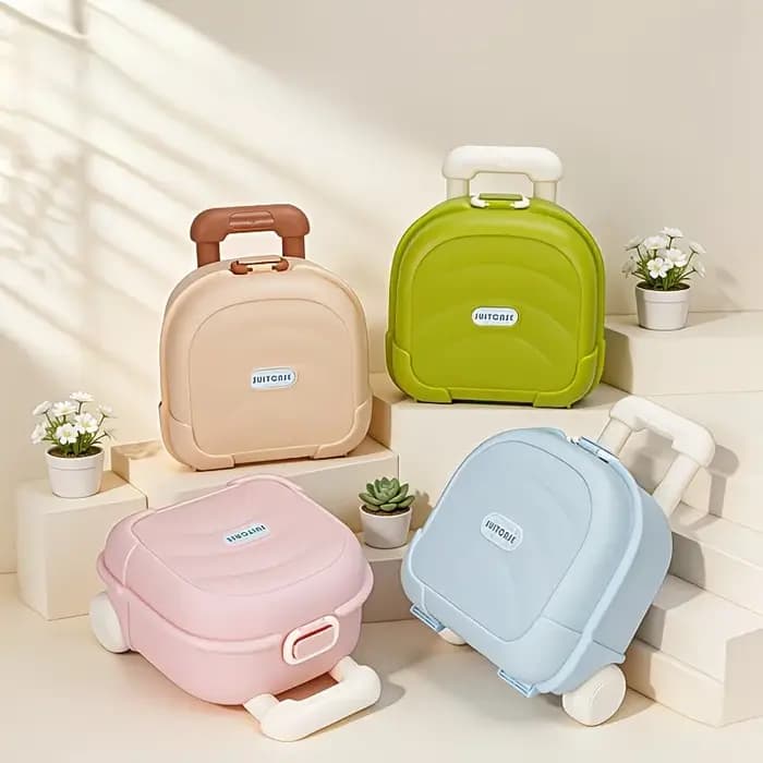 La valise avec poignée télescopique est facile à transporter et convient aux trajets quotidiens