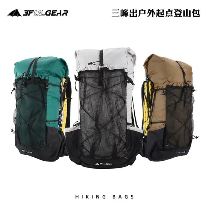 3F UL GEAR Sac à dos de randonnée ultraléger 40 + 16L - Pack