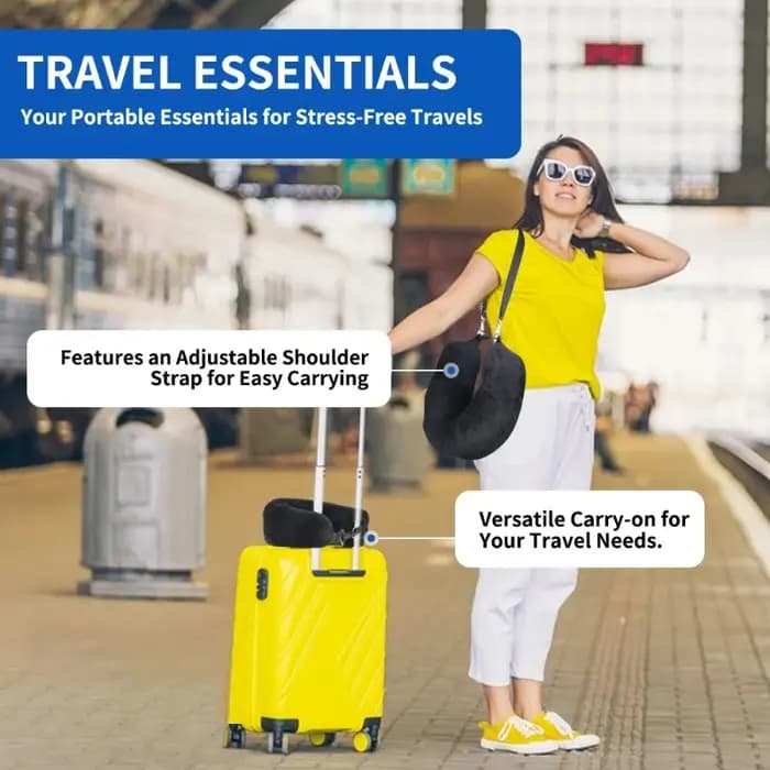Oreiller cervical de voyage avec vêtements remplissables