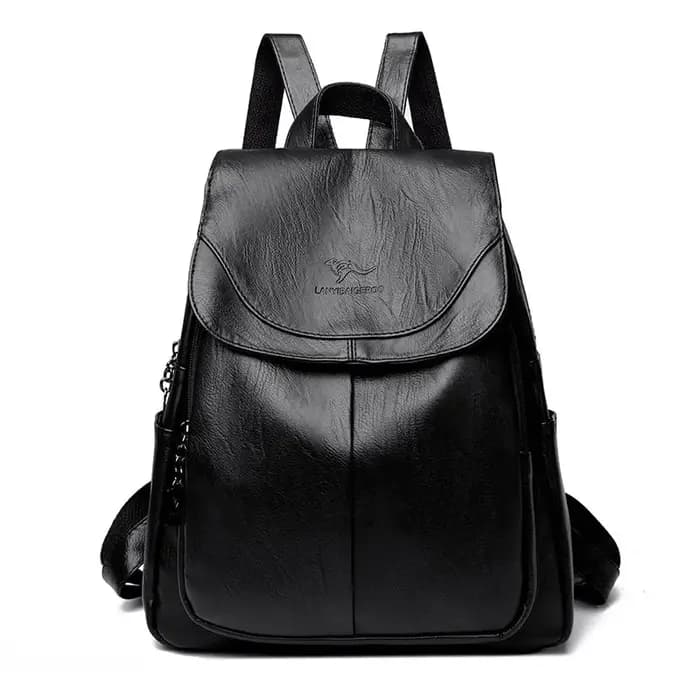 Sac à dos en cuir souple de grande capacité pour femmes, sac de voyage polyvalent à la mode, Style u