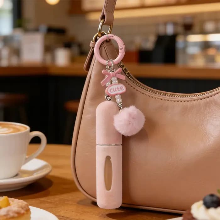Pochette à parfum en peluche portable
