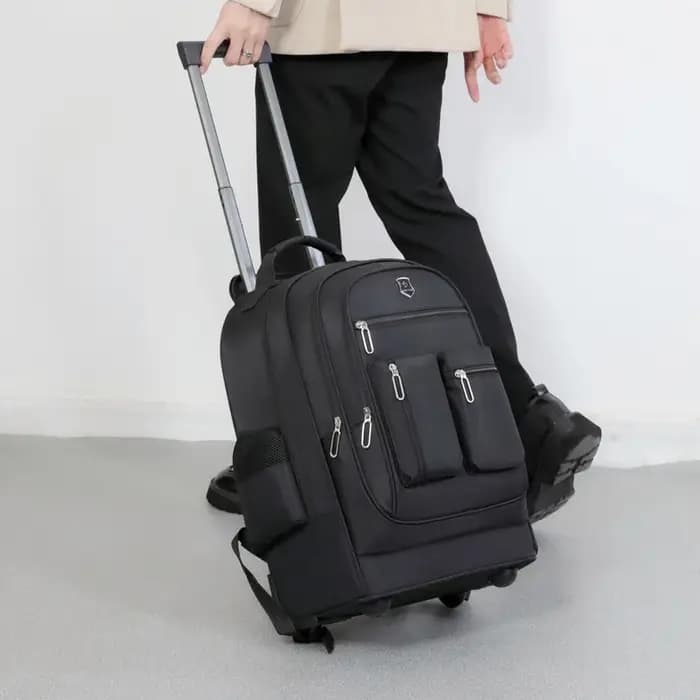 Sac à dos de voyage de grande capacité avec roulettes pour hommes