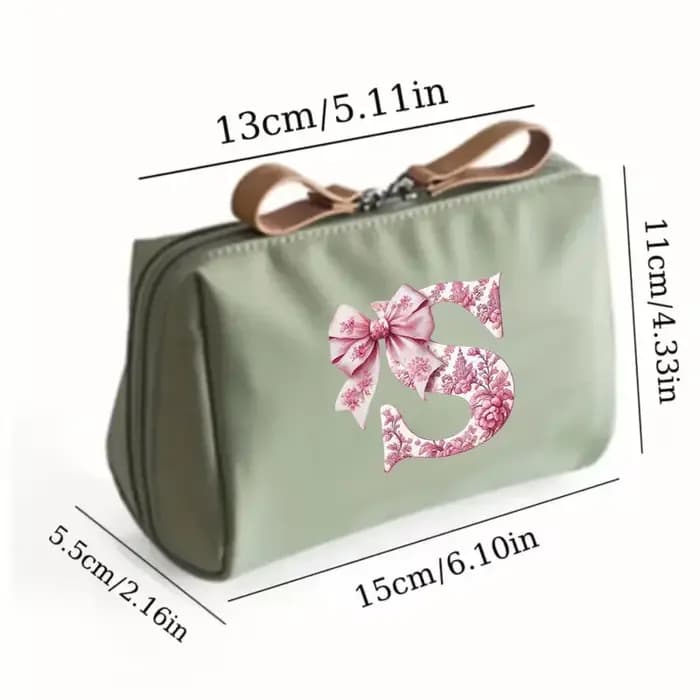 Sac à main pour femme avec 26 lettres florales en forme de nœud