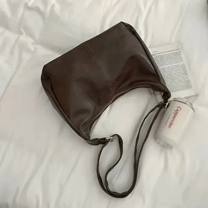 Sac bandoulière marron café