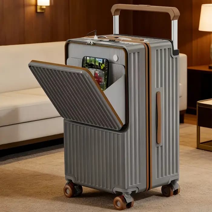 Valise de voyage grande capacité avec ouverture frontale