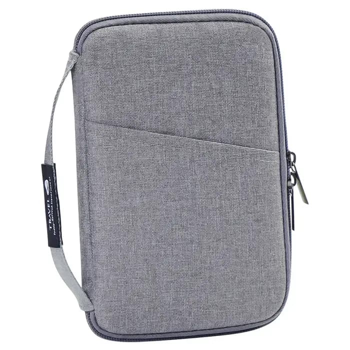 Accessoires de voyage Portefeuille de voyage en tissu OX Porte-billets Porte-passeport familial Housse de protection pour passeport Étui à documents zippé