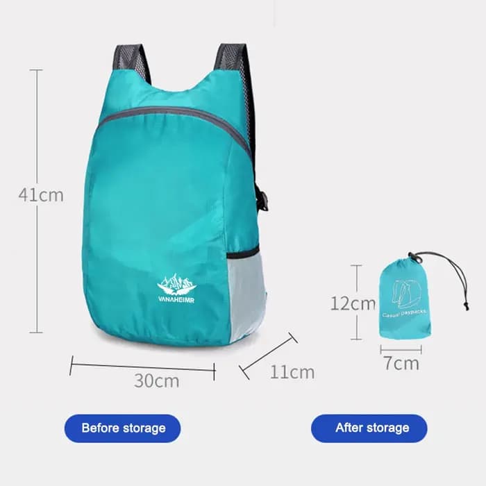 Sac à dos pliable léger pour hommes et femmes
