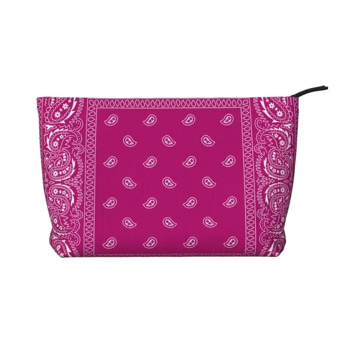 Sac cosmétique personnalisé de style ethnique bohème, bandana paisley, sac à maquillage pour femmes,