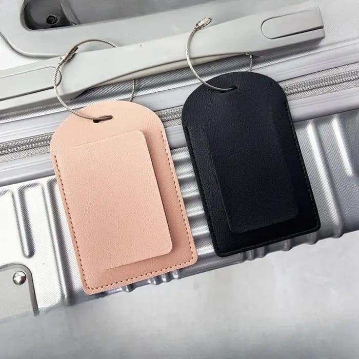 Étiquette de bagage en cuir PU