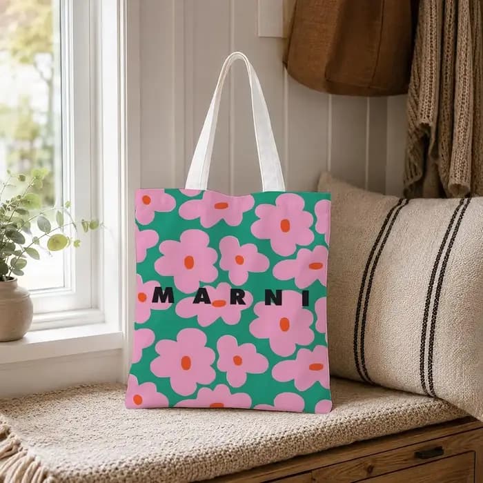 Sacs de rangement de marque M-MARNI, sac fourre-tout en toile durable, sac à bandoulière pour femme,