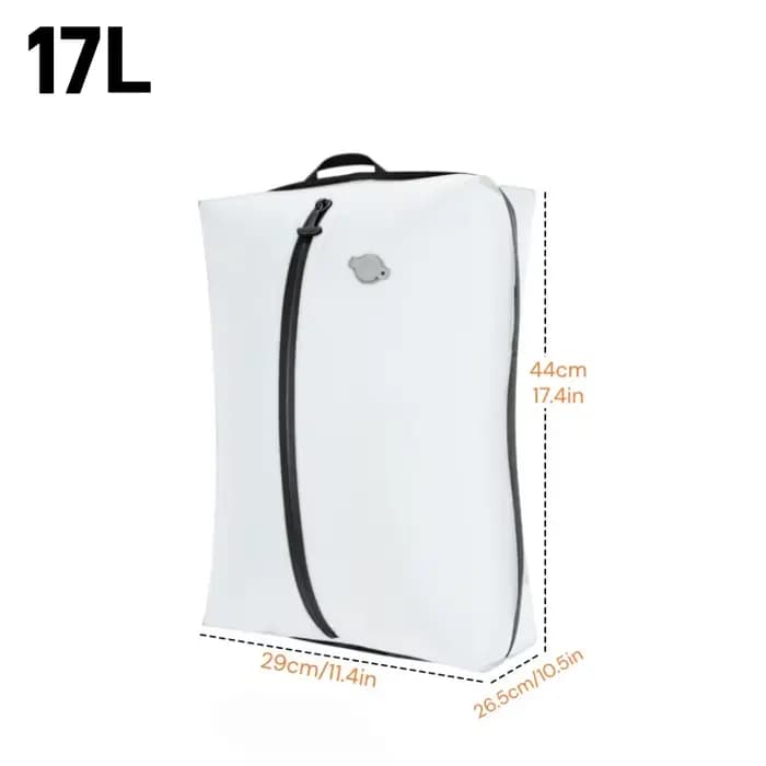 Ensemble Sac de Compression en TPU 17L avec Pompe Electrique, Rangement de Voyage Etanche pour Bagag