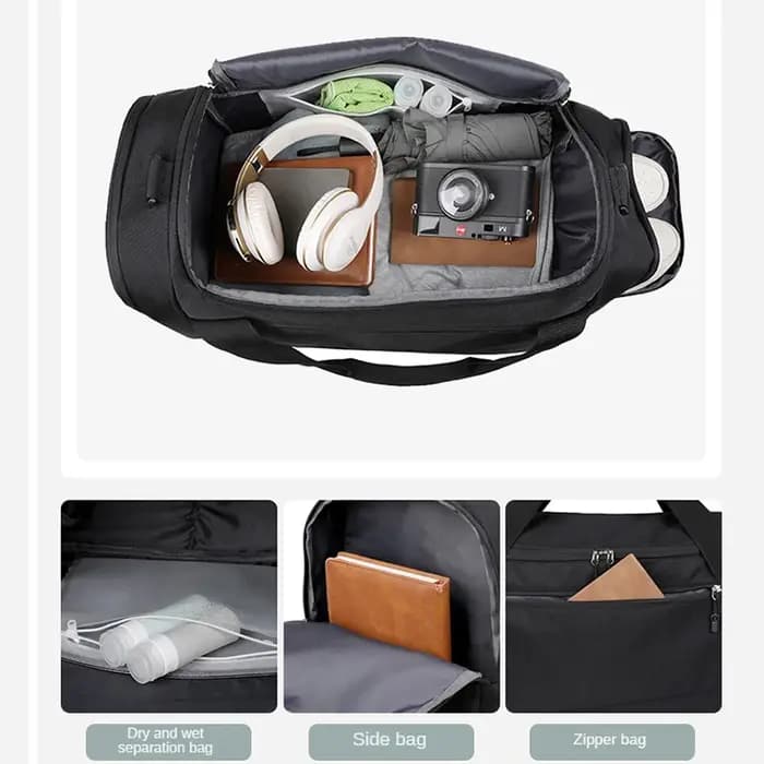 Sac de voyage personnalisé haute capacité avec séparation sec/humide