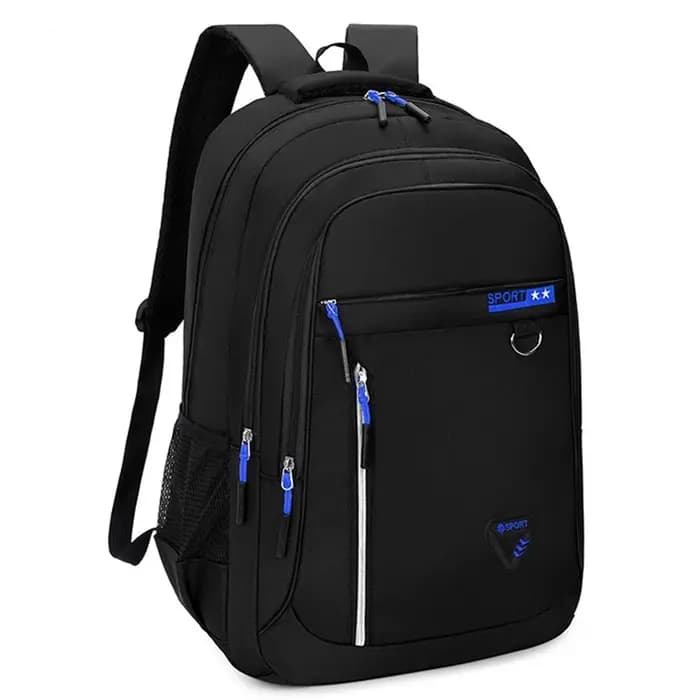 Sac à dos multicouche de marque neutre pour hommes et femmes avec divers poches, adapté aux voyages