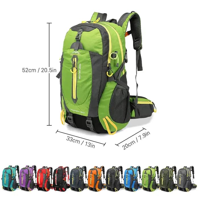 40L résistant à l'eau voyage sac à dos Camping randonnée ordinateur portable sac à dos Trekking escalade sacs à dos