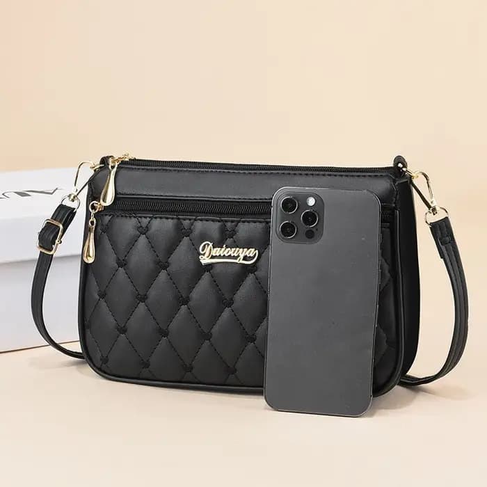 Sacs à bandoulière en cuir PU avec fermeture éclair pour femme