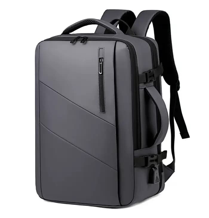 Sac à dos de voyage de grande capacité pour hommes, sac à dos d'affaires, sac d'école extensible ave
