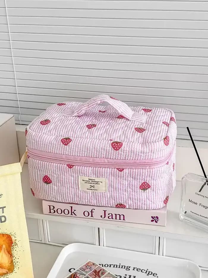 Sac de voyage matelassé en coton pour femme