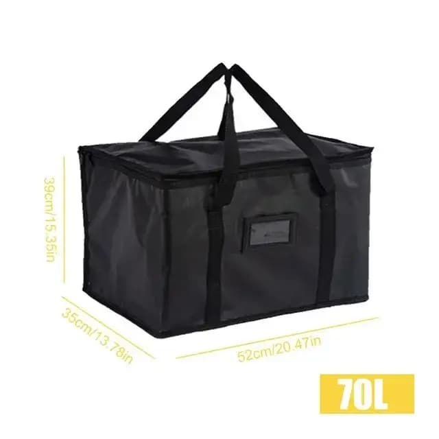 16L-70L sac fourre-tout thermique isolé grand refroidisseur de stockage livraison fermeture éclair étui