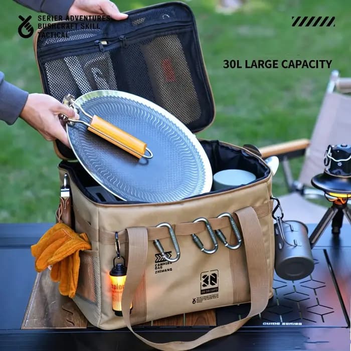 Sac de rangement tactique PACOONE 30L pour ustensiles de camping